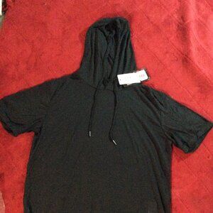 NWT Lexiart Men's Athletic Hooded Pullover Shirt Size XL.